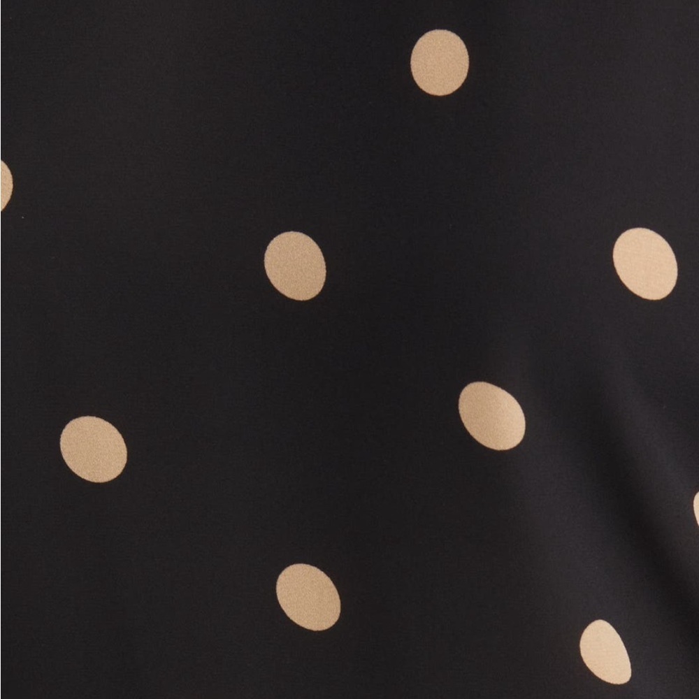 Anne Klein Polka Dot Blouse in Anne Black / Latte Size XS - Picture 5 of 11